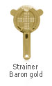 STRAINER BARON GOLD PLATED