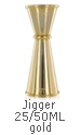 JIGGER JAPANESE STYLE 25/50ML GOLD